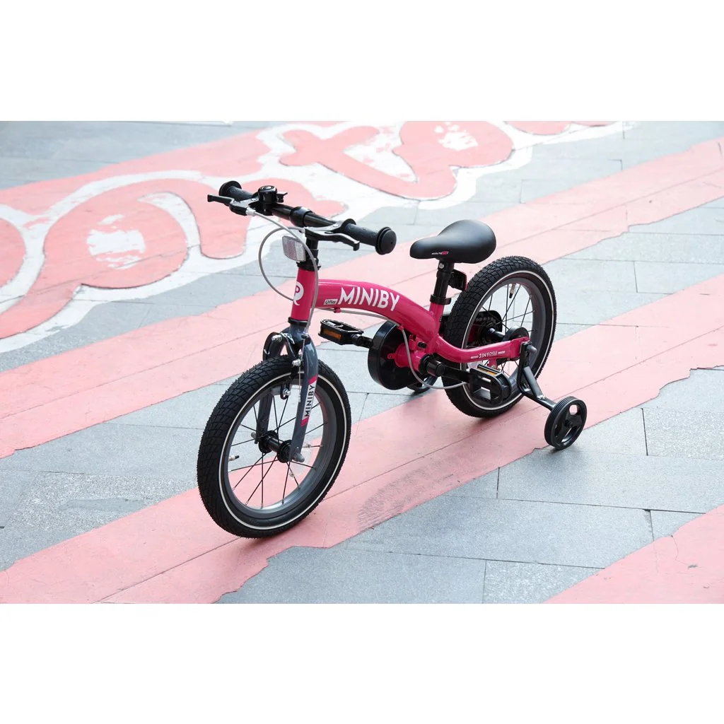 Bicykel Miniby 3v1 Pink, vek 2 - 8 rokov