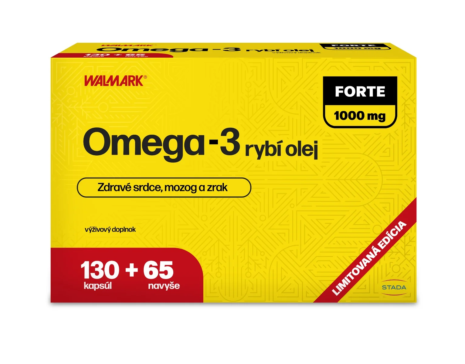 W line Omega-3 FORTE 130+65TOB Promo VB24 1x1 set, výhodné balenie pre zdravý zrak, pamäť a srdce