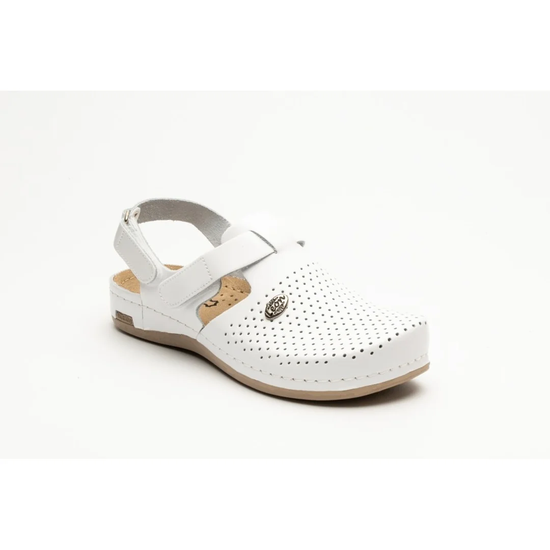 Leon 951 Dámska pracovná celokožená zdravotná obuv 40 - 26cm, čierna, 2,5 cm