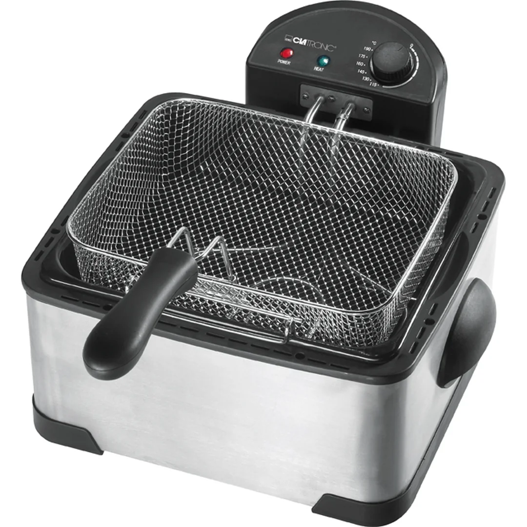 Clatronic FR 3195 dvojitá nerezová fritéza 4 l