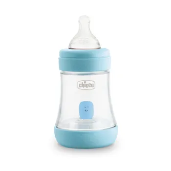 CHICCO Fľaša dojčenská Perfect 5 silikón, 150 ml chlapec 1×1 ks, dojčenská fľaša