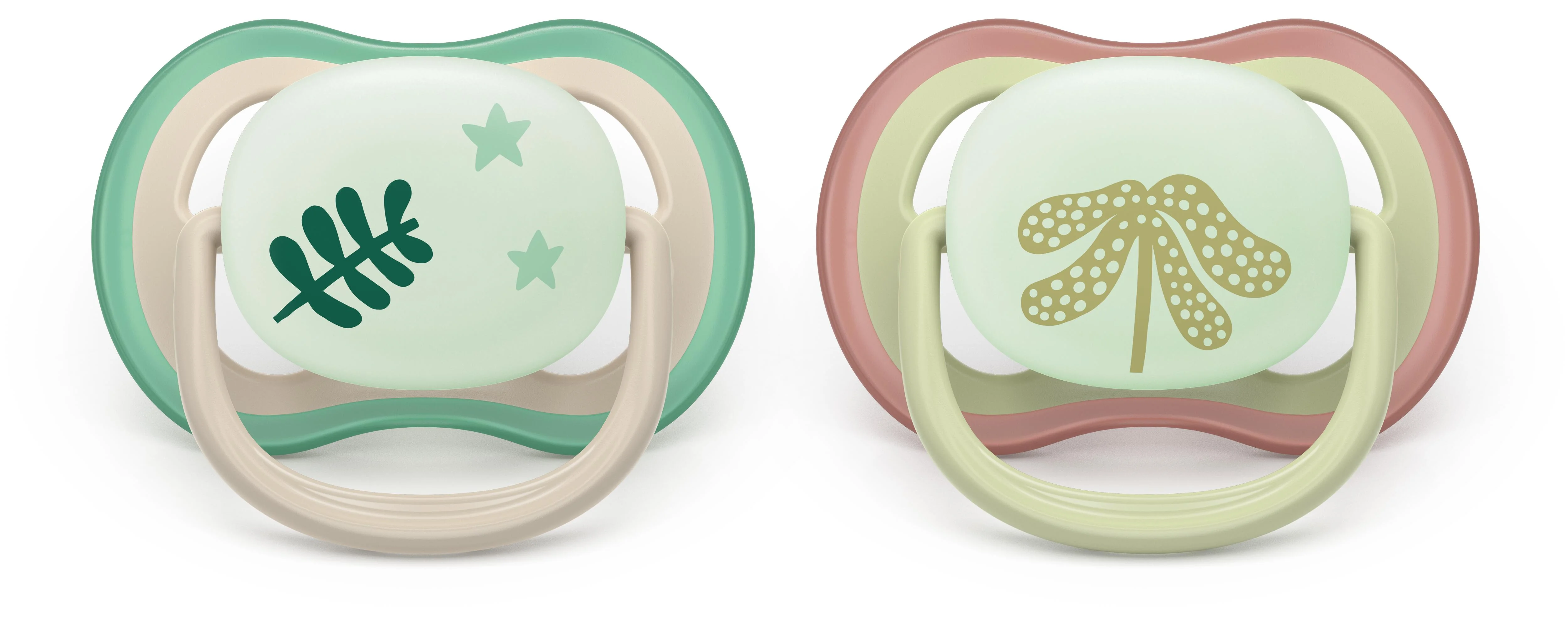 Philips AVENT - Cumlík Ultra air s obrázkom SCF376/31, nočný 6-18 m, neutral 2 ks