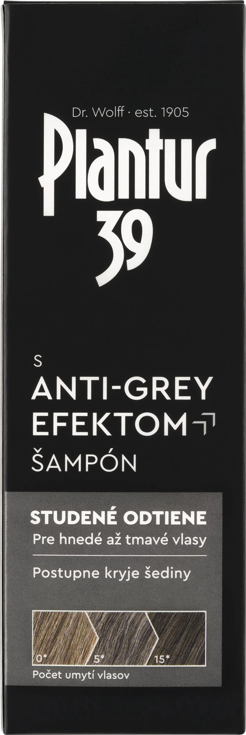 Plantur 39 Šampon s Anti-Grey efektem 1×200 ml, šampón proti šediveniu vlasov