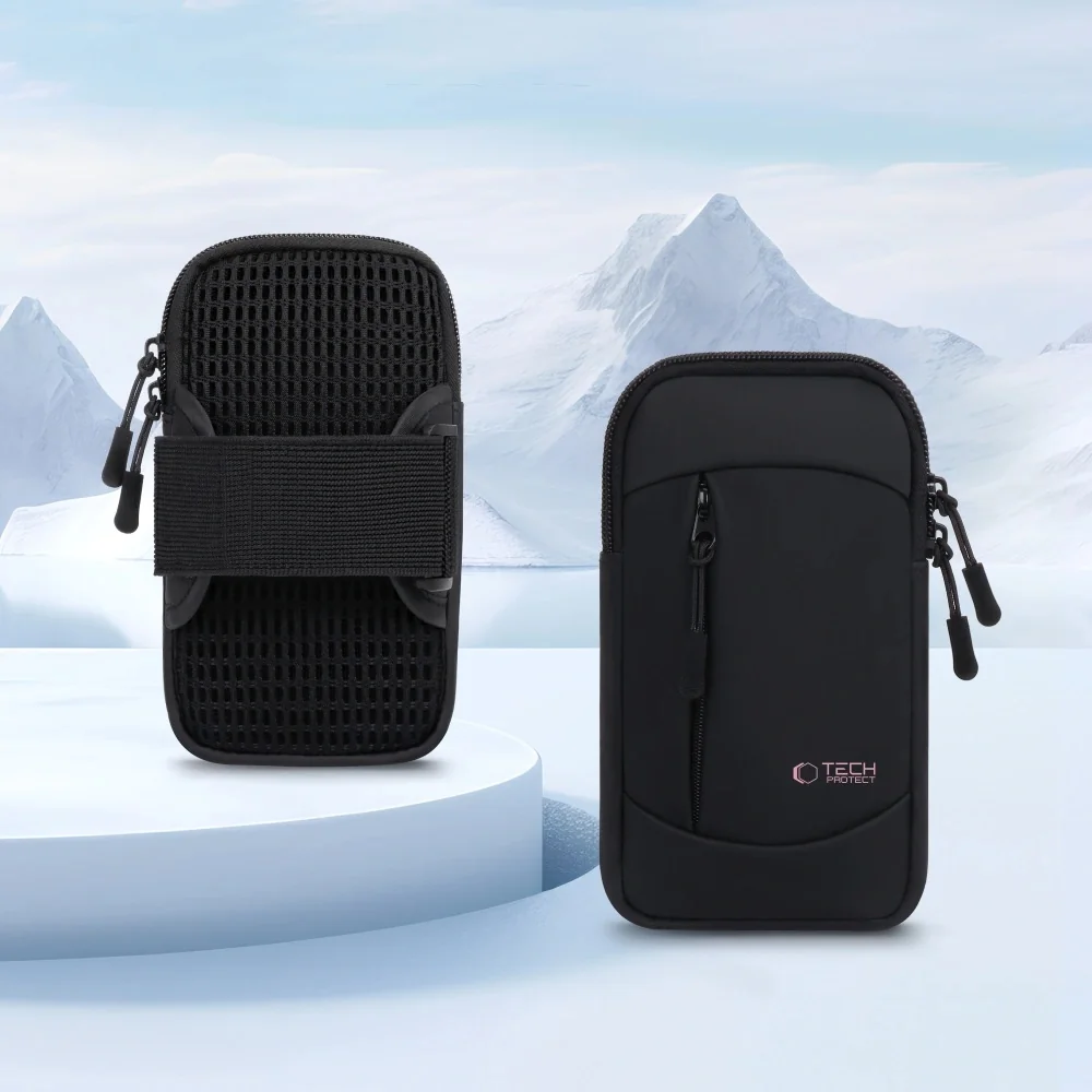 Tech-Protect M6 Armband bežecké puzdro, čierne / ružové