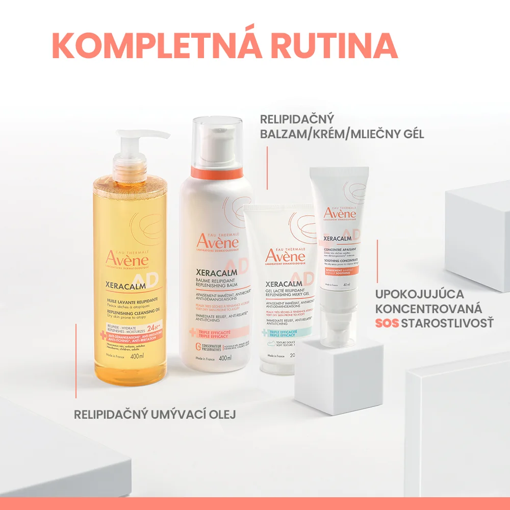 Avène XeraCalm A.D Relipidačný umývací olej 400 ml