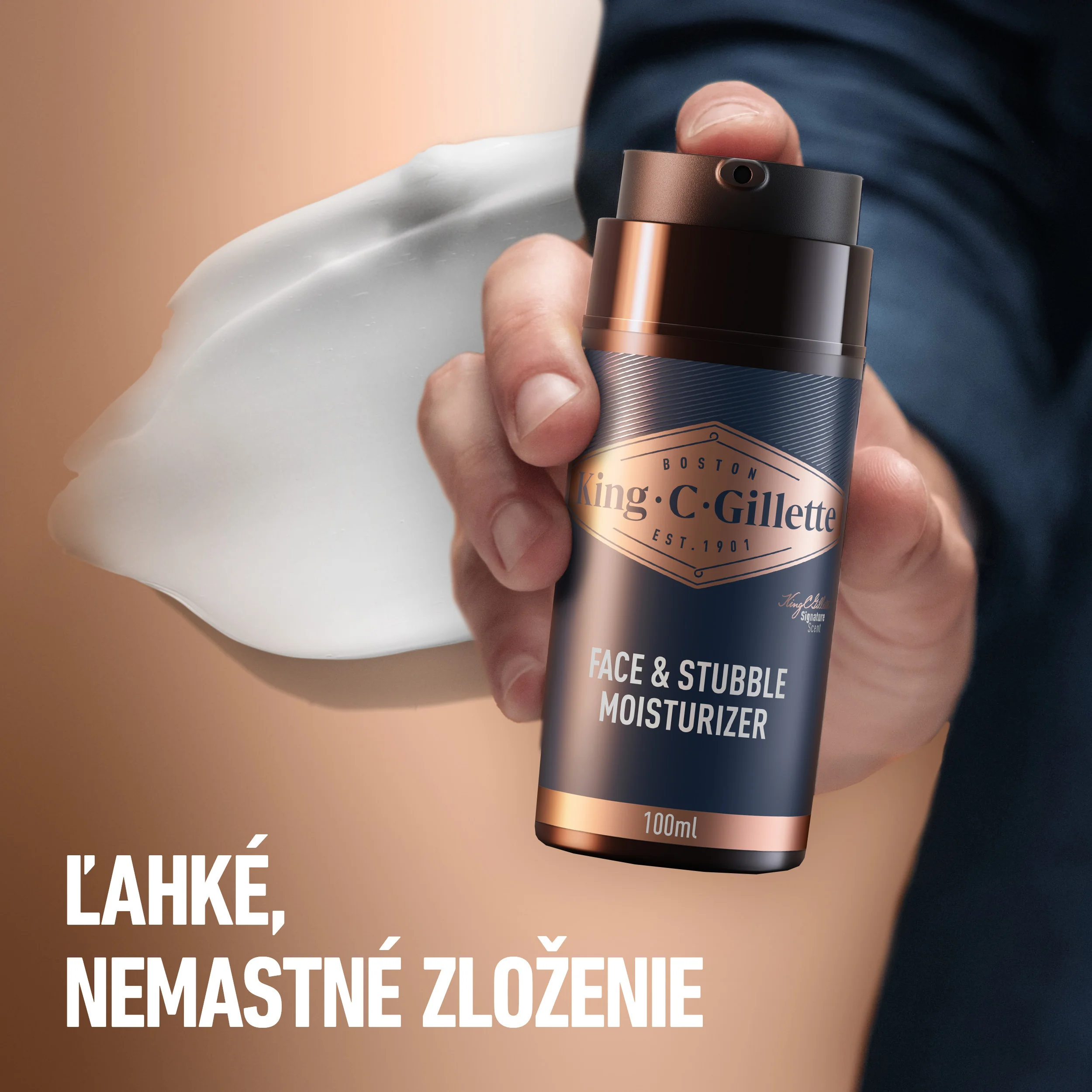 King C. Gillette hydratačný krém 100 ml