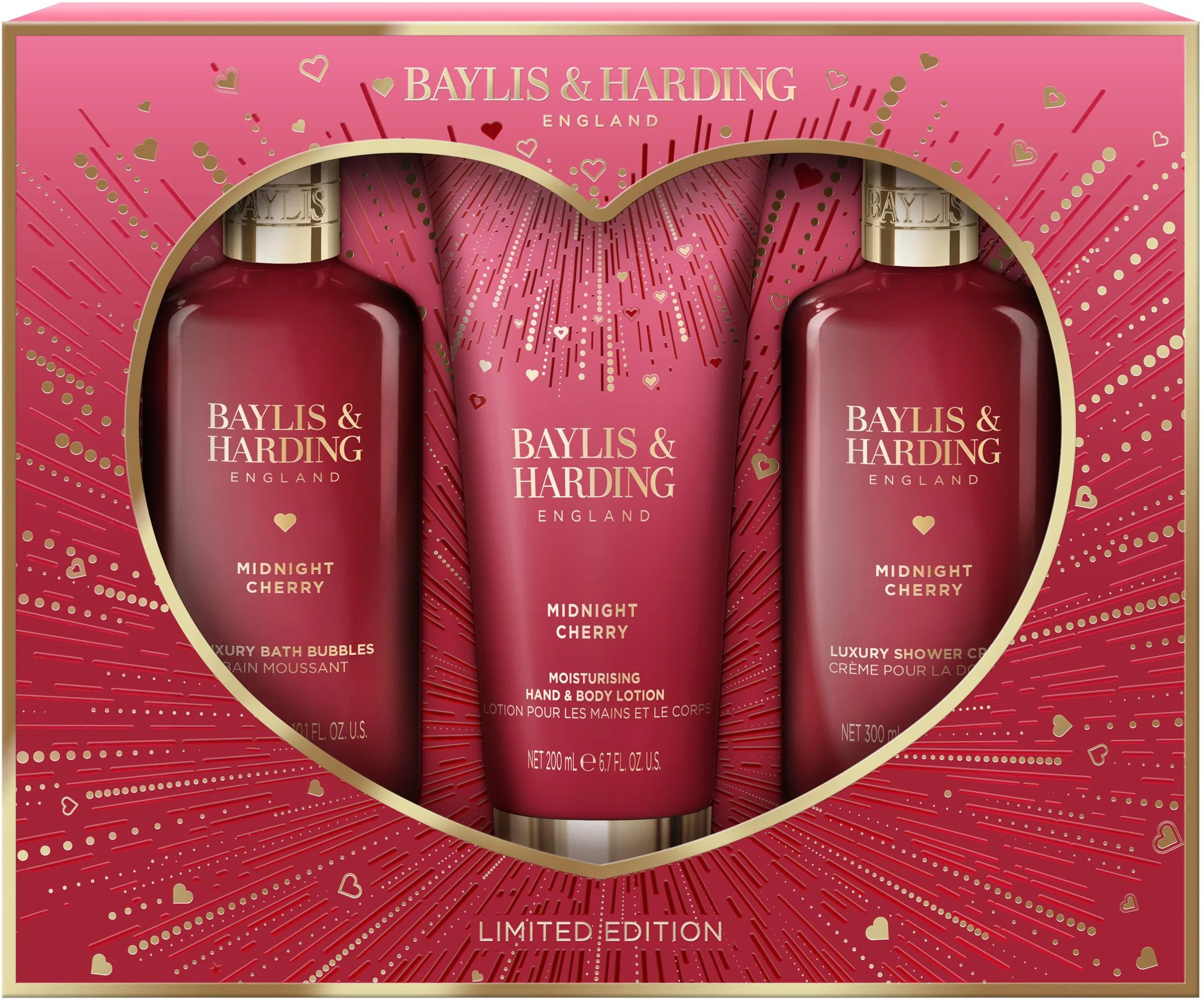 Baylis and Harding Sada starostlivosti o telo Midnight Cherry 3 ks