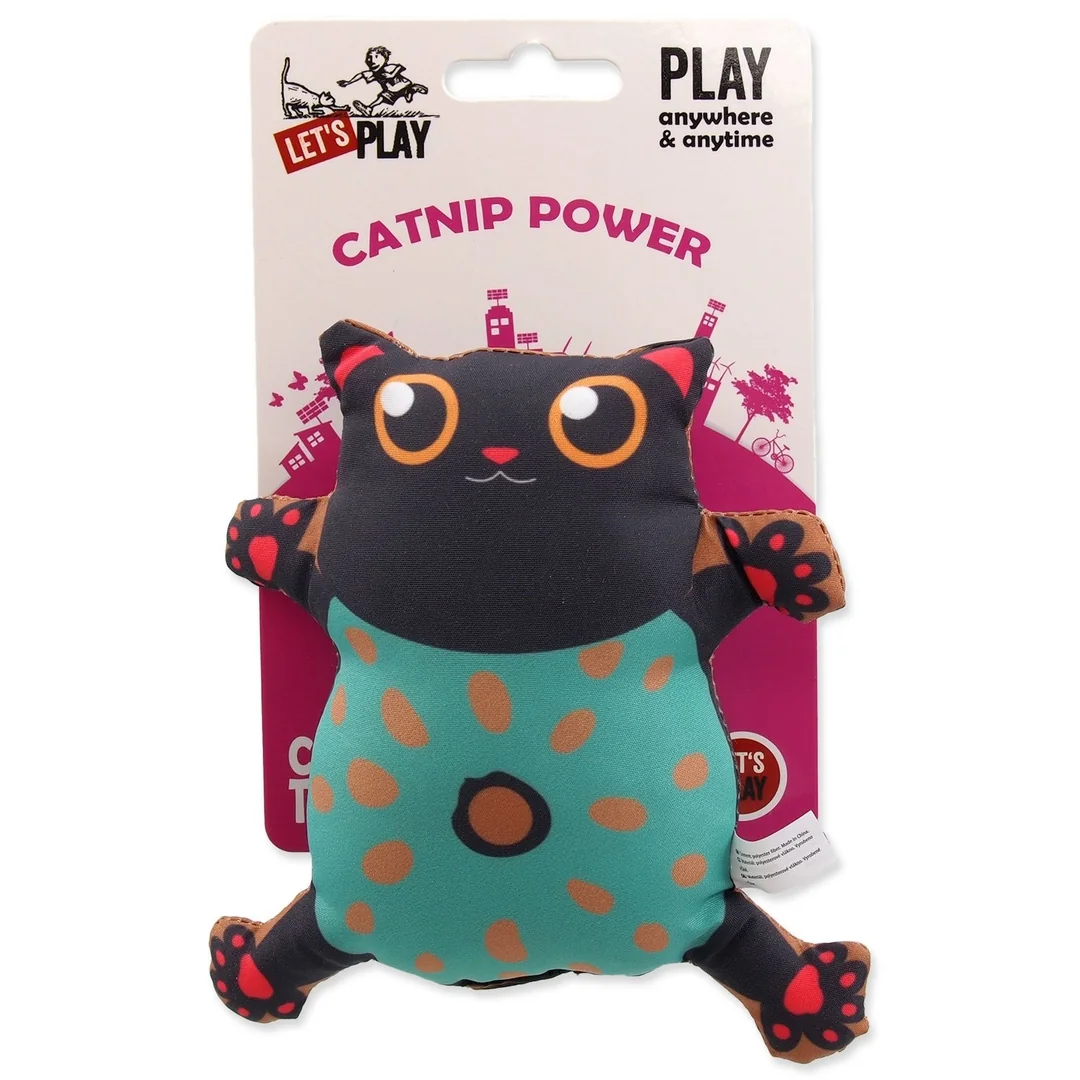 Hračka Let´s Play mačka s catnipom 5, 14cm