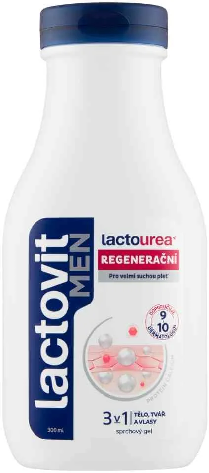 Lactovit MEN Lactourea 3v1 Sprchový gél 1×300 ml, sprchový gél