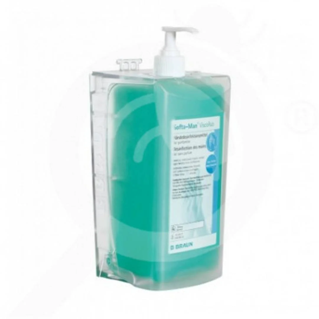 Nástenný uzamykateľný držiak transparentný na 500ml fľaše B.Braun