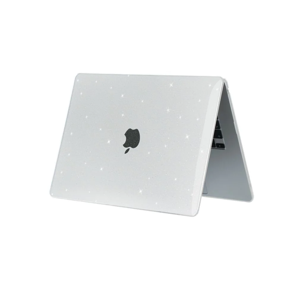 Tech-Protect Smartshell kryt na Macbook Air 15'' M2 – M5 2023-2026, glitter priesvitný itter priesvitný