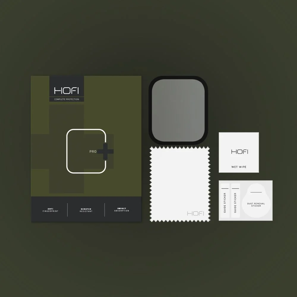HOFI Hybrid ochranné sklo na Xiaomi Amazfit GTS 4 Mini, čierne