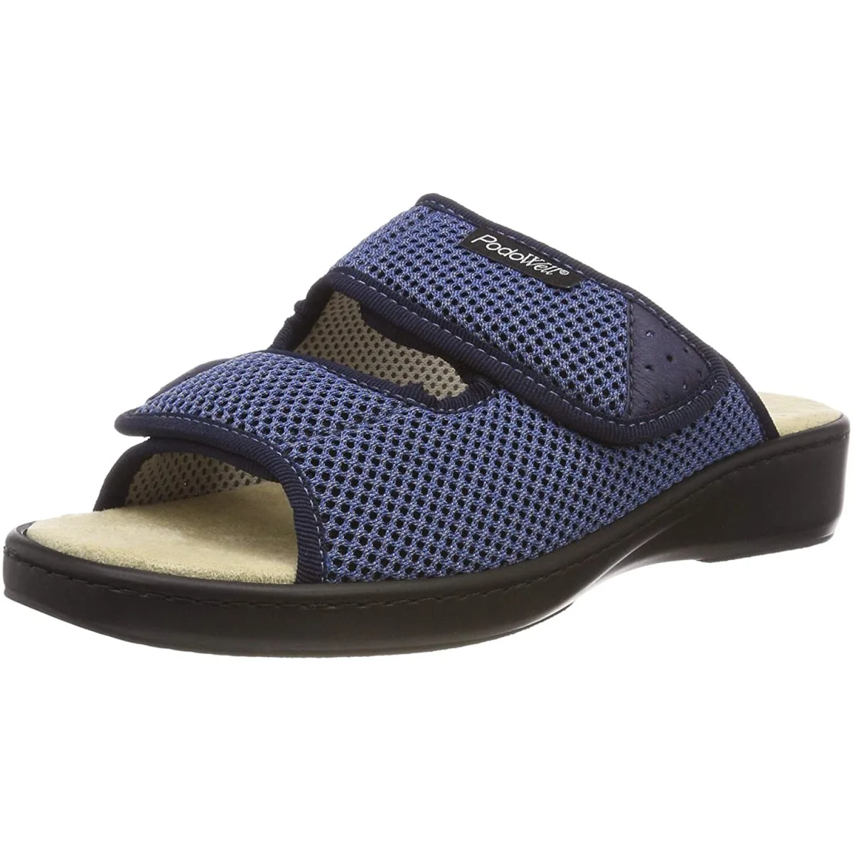 ADDAX zdravotné šľapky pre opuchnuté nohy, unisex, modrá, veľkosť: 46