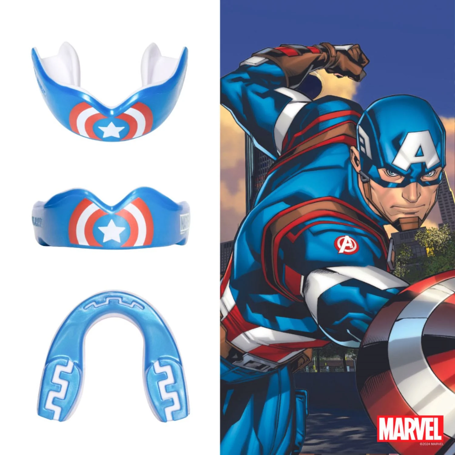 Chránič zubov Captain America Veľkosť: Junior