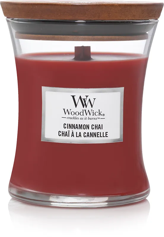WoodWick Stredná sviečka Cinnamon Chai