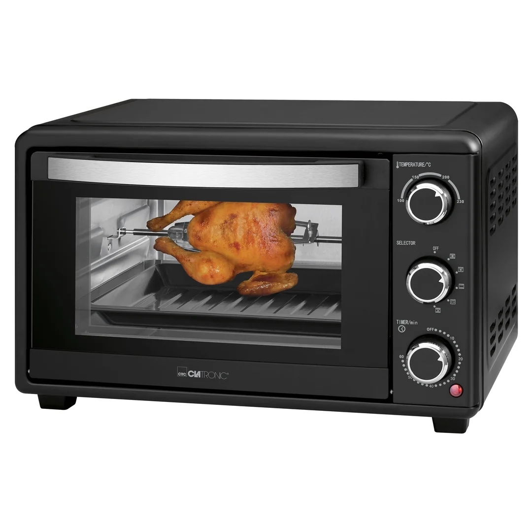 Clatronic MBG 3727 teplovzdušná mini rúra 25 l s rožňom, 1500 W