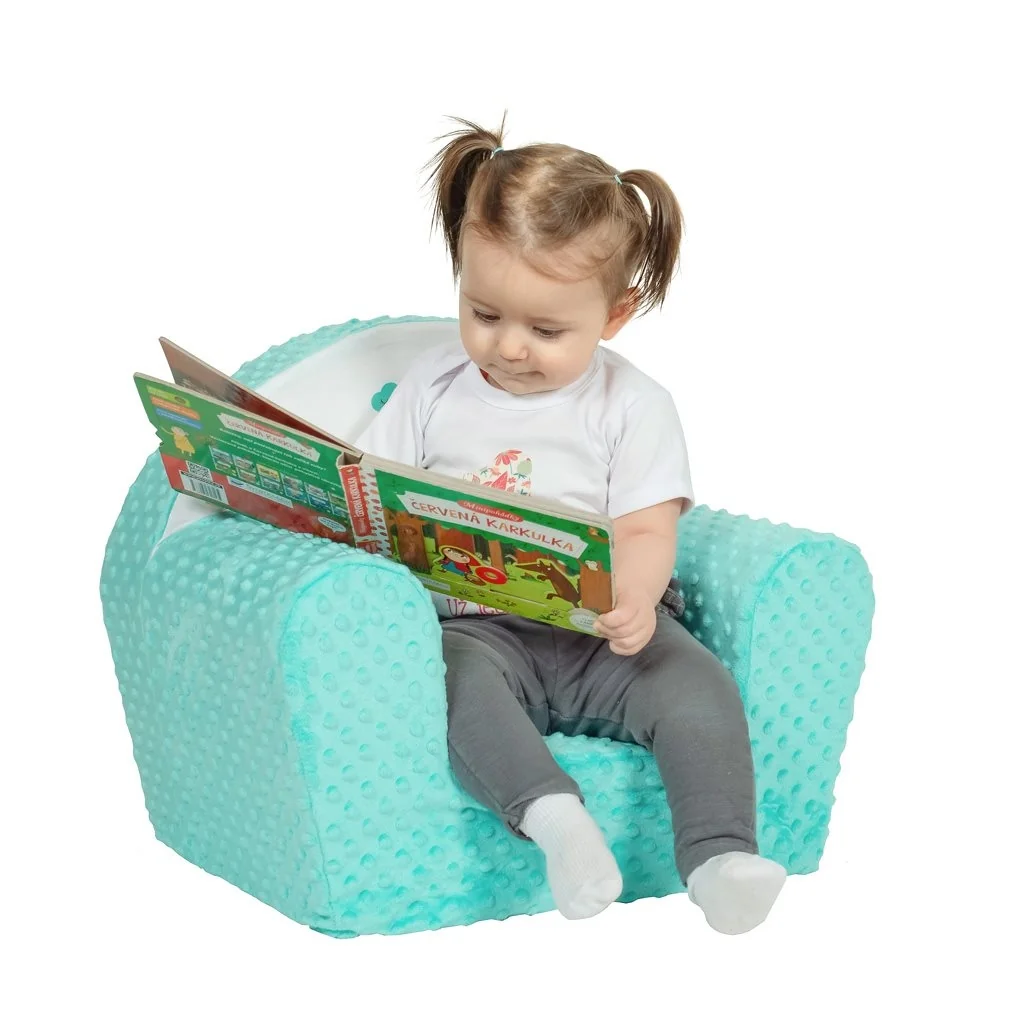 Detské kreslo z Minky New Baby Líška mätové , 20C37887
