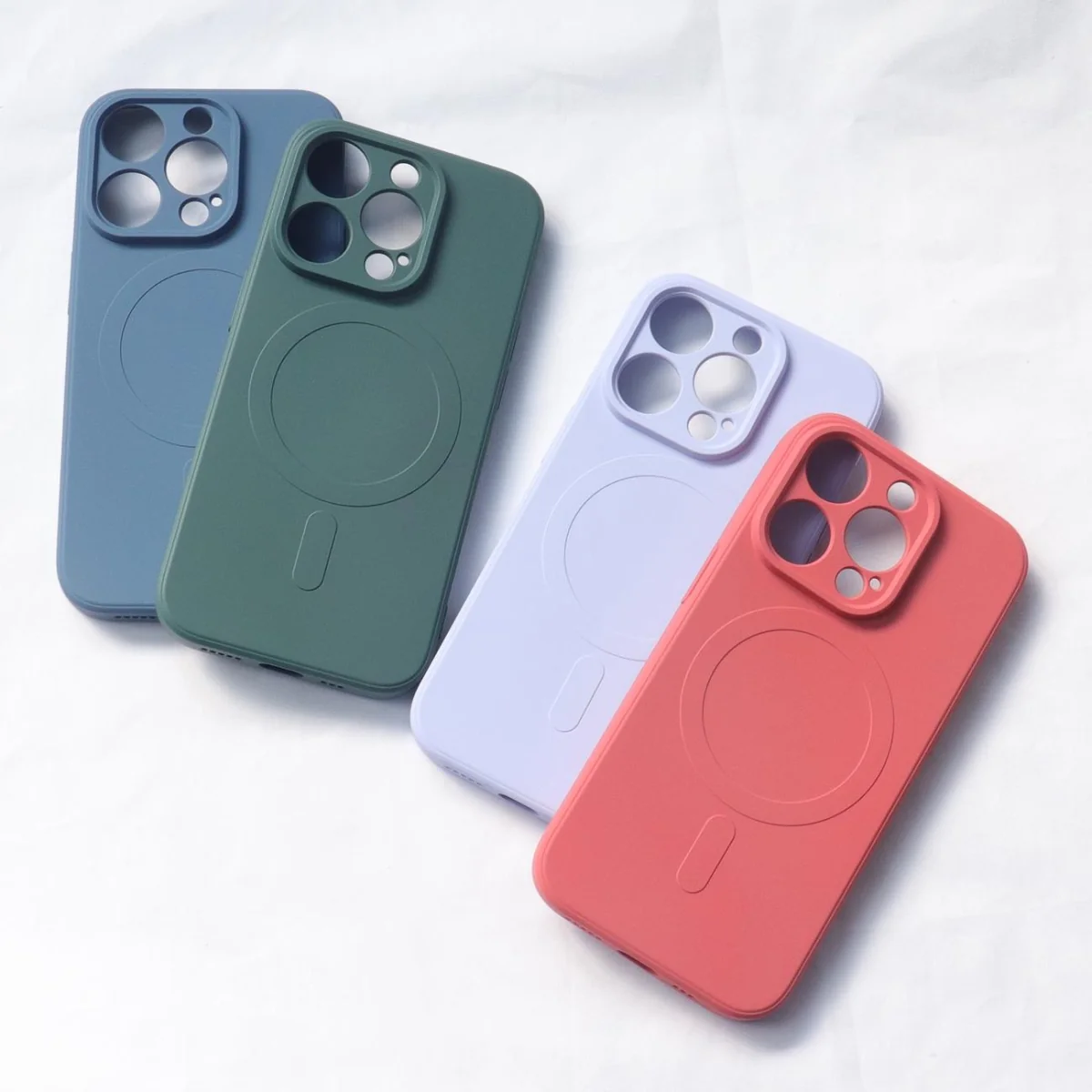 MG Silicone Magsafe kryt na iPhone 13 Pro Max, modrý