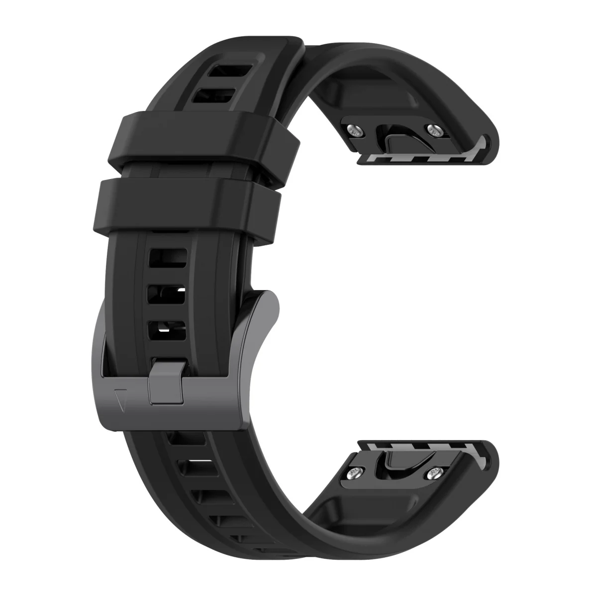 BStrap Silicone Carson remienok na Garmin Fenix 5 / 6 / 6 Pro / 7 / 8 / E 47mm, black / E 47mm, black