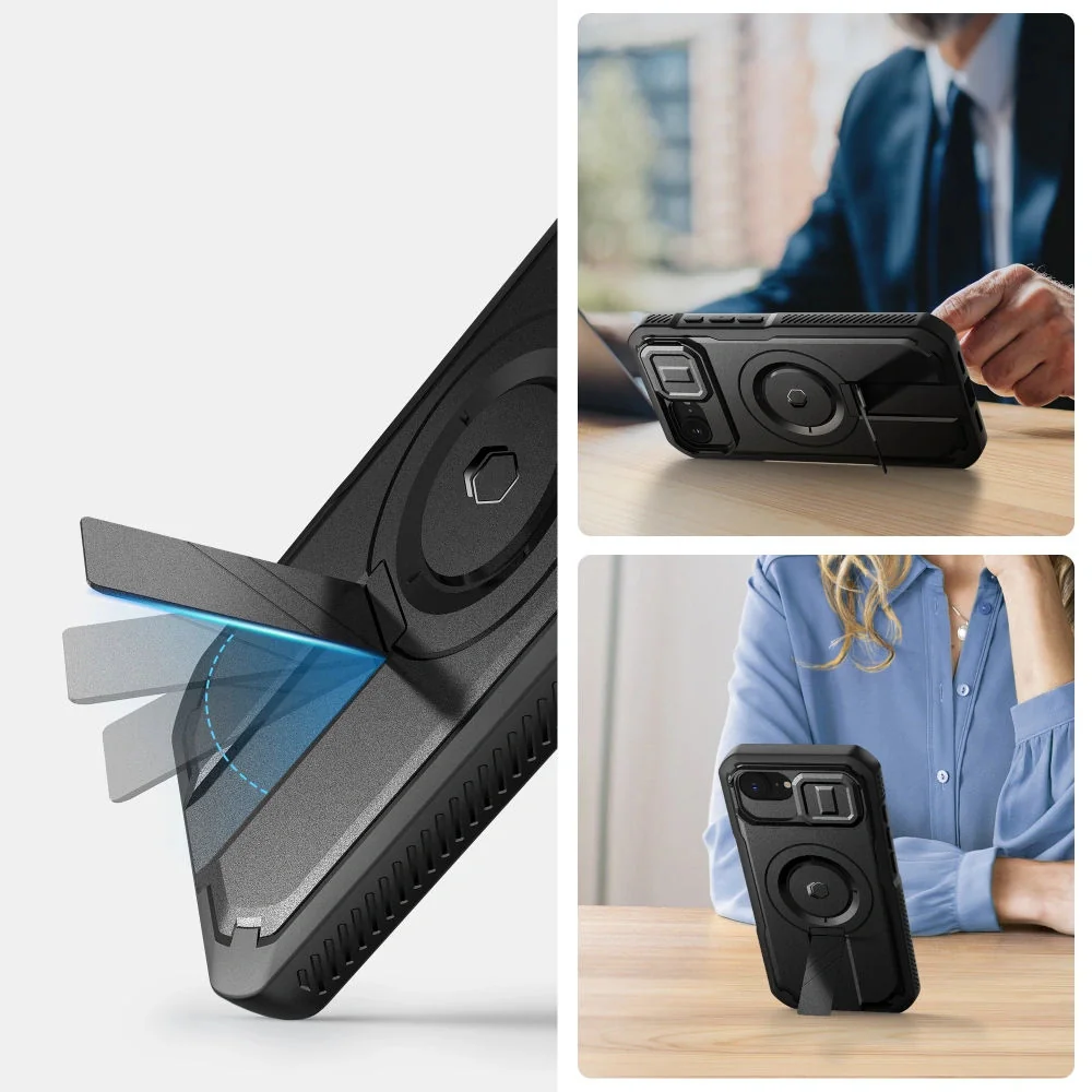 Tech-Protect Kevlar MagSafe kryt na iPhone 16e, čierny