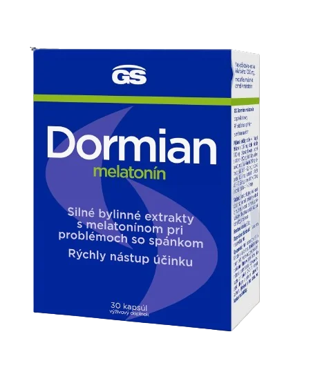 GS Dormian Melatonin 1×30 cps, výživový doplnok