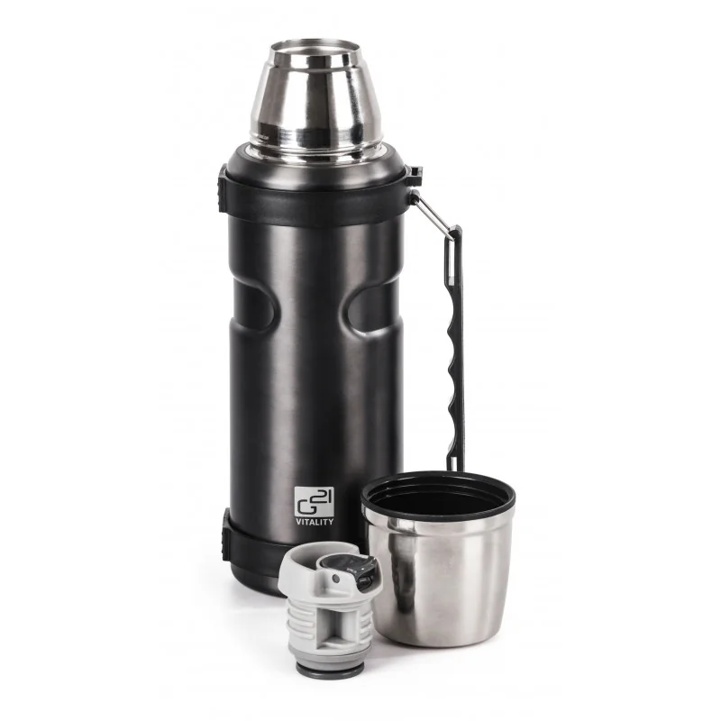 G21 Termofľaša na pitie, 1000 ml, šedá s rukoväťou na pitie, 1000 ml, šedá s rukoväťou G21TL1S