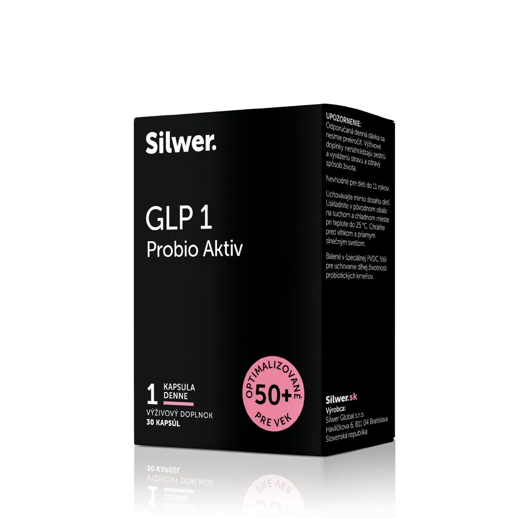 Silwer GLP-1 Probio Aktiv 30 kapsúl.  Pocit hladu, regulácia zdravej hmotnosti.
