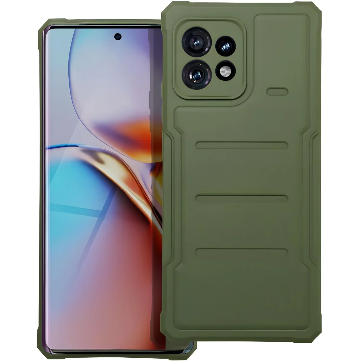 Odolné puzdro Heavy Duty pre Motorola Moto G13/Moto G23 - Zelená