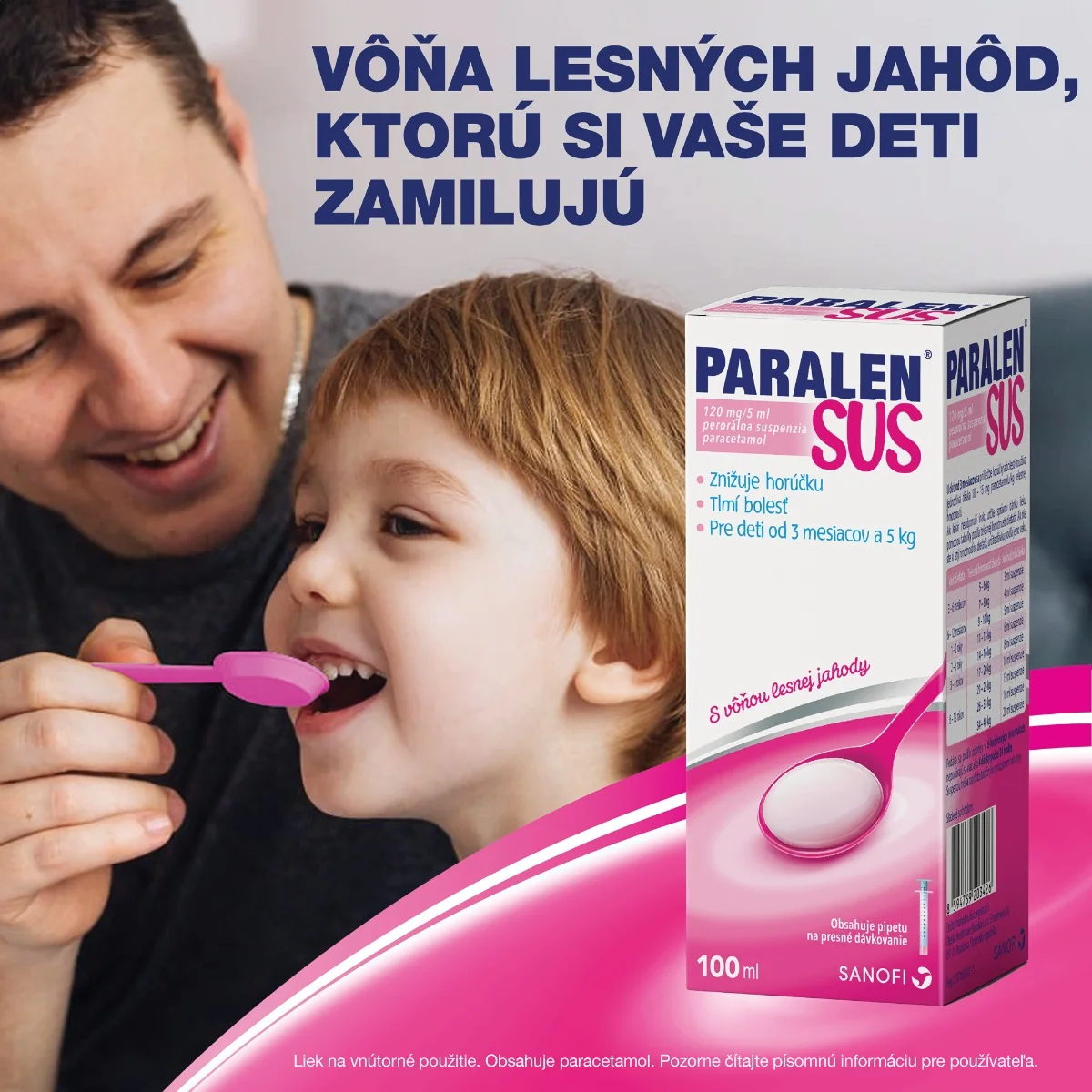 Paralen SUS Pre deti Suspenzia 100 ml