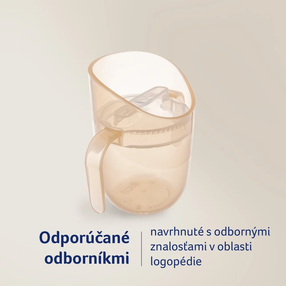 LOVI Hrnček tréningový GENIUS 150ml Nude 1 ks