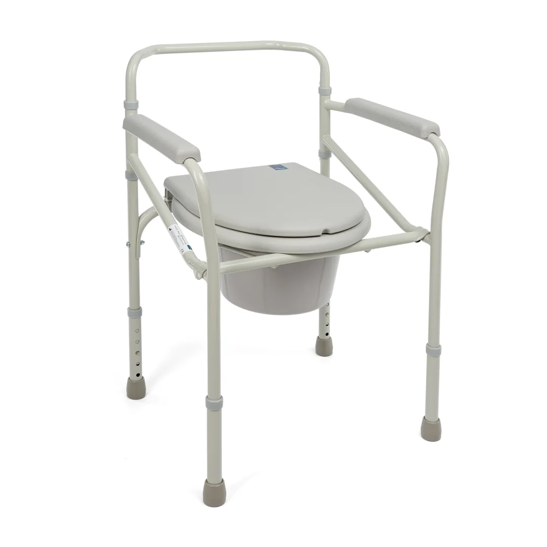 Toaletné kreslo skladacie RKT 023B – statické, do 120 kg
