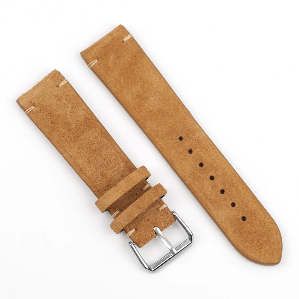 BStrap Suede Leather remienok na Garmin Venu 2 Plus brown