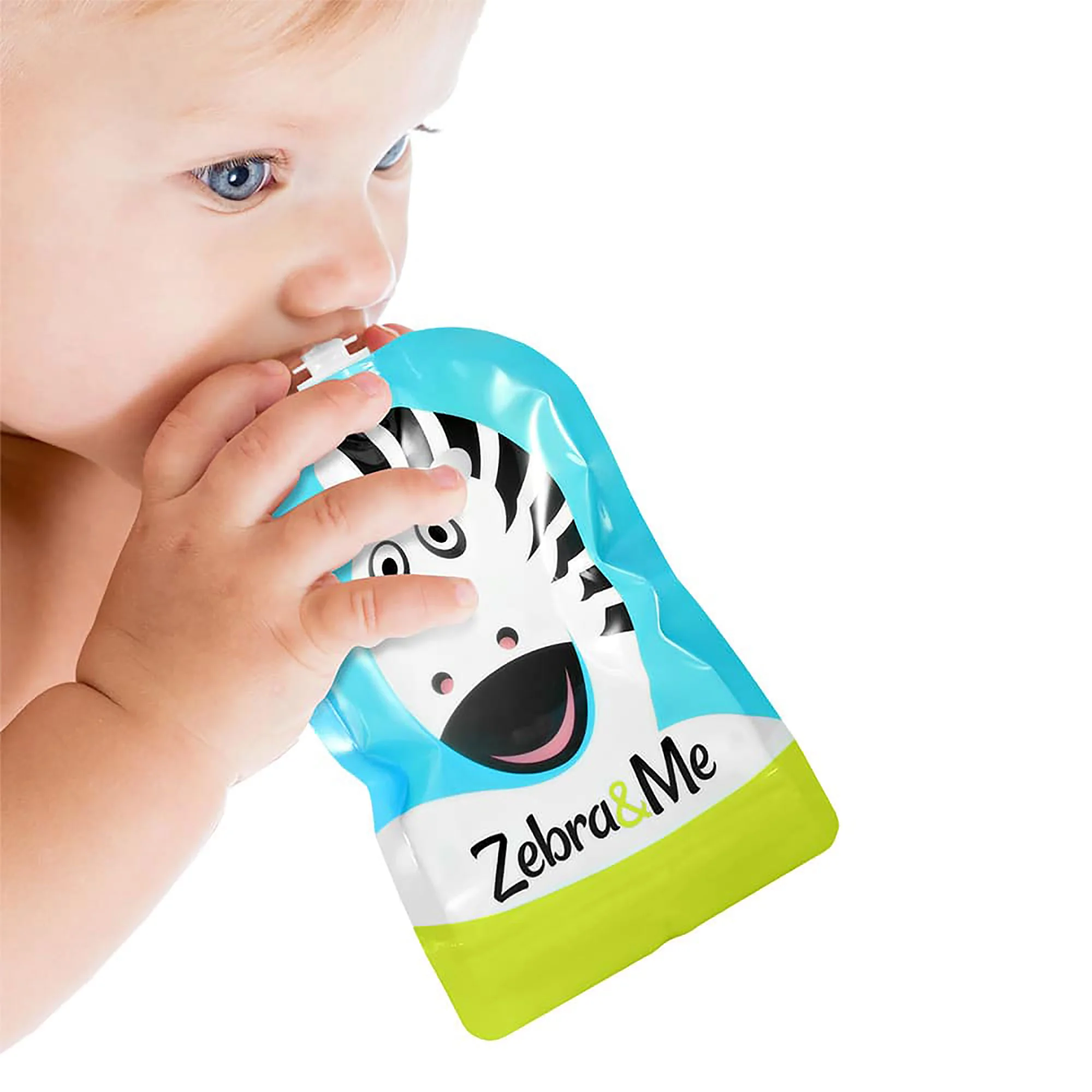 Zebra&amp;Me kapsičky na opakované použitie 6ks + náustok zadarmo - Zebra + kozmonaut + kuchár