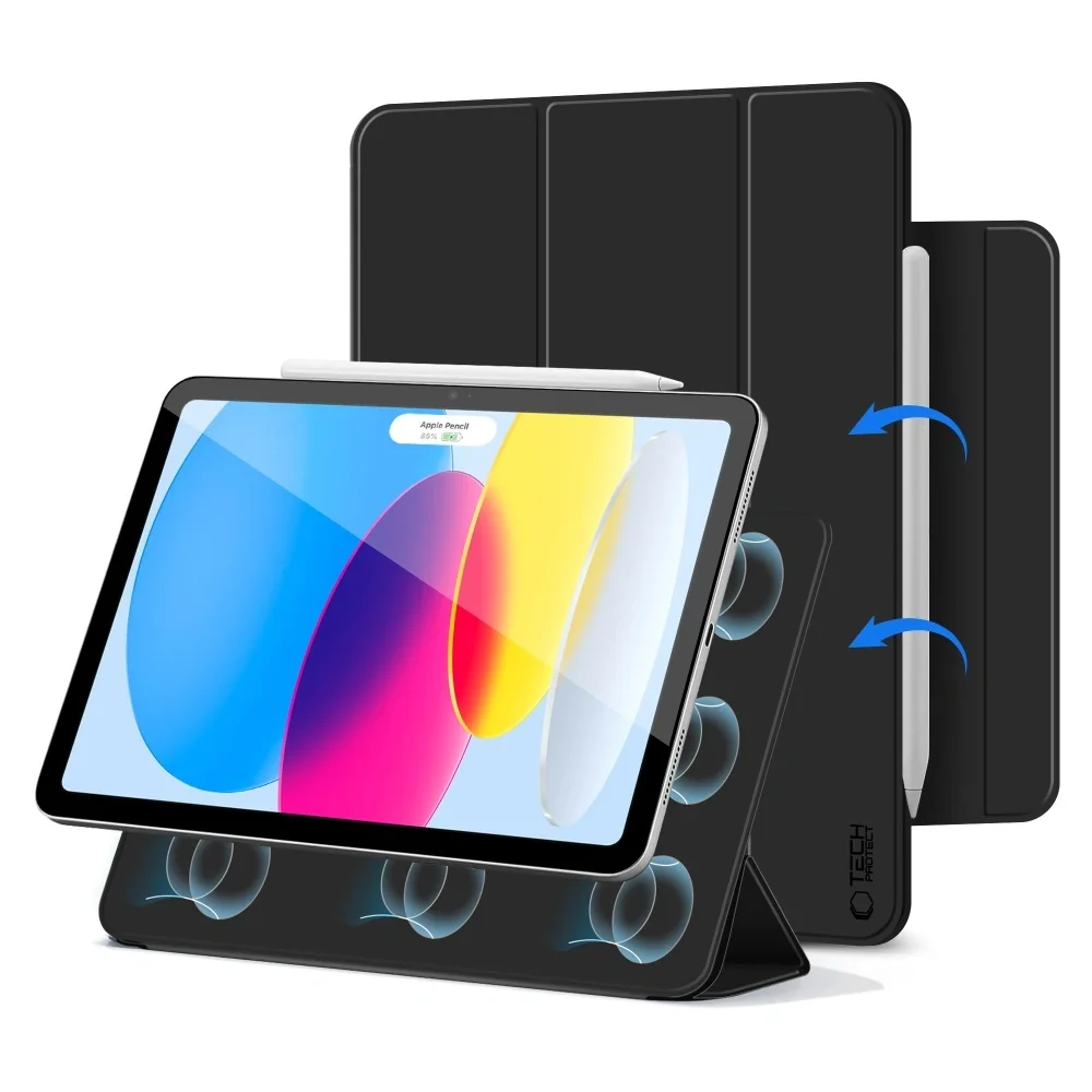 Tech-Protect Smartcase Magnetic puzdro na iPad 10.9'' 10gen 2022 / 11'' 11gen 2025, čierne ' 11gen 2025, čierne