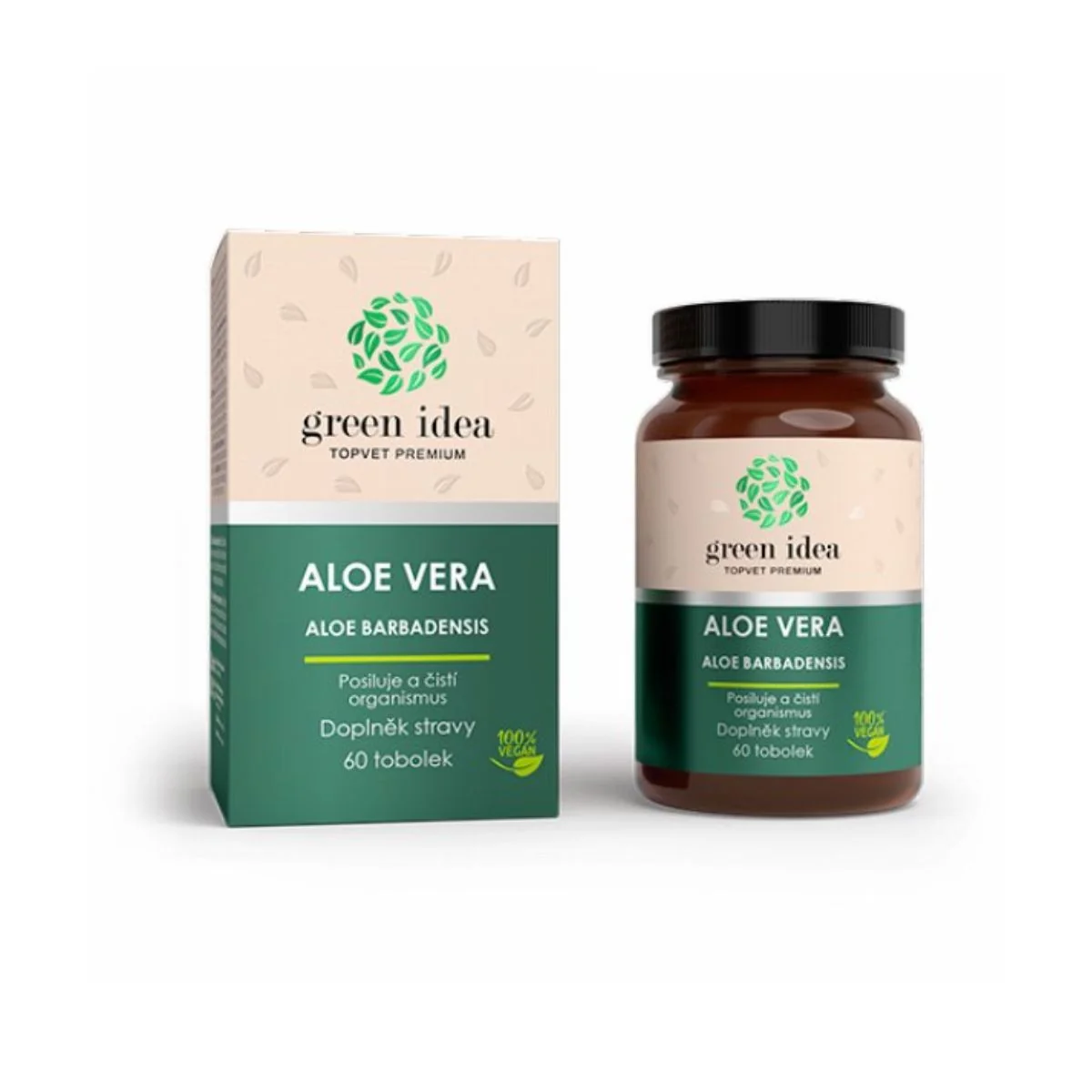 Aloe vera – bylinný extrakt – 60 kapsúl – Green idea