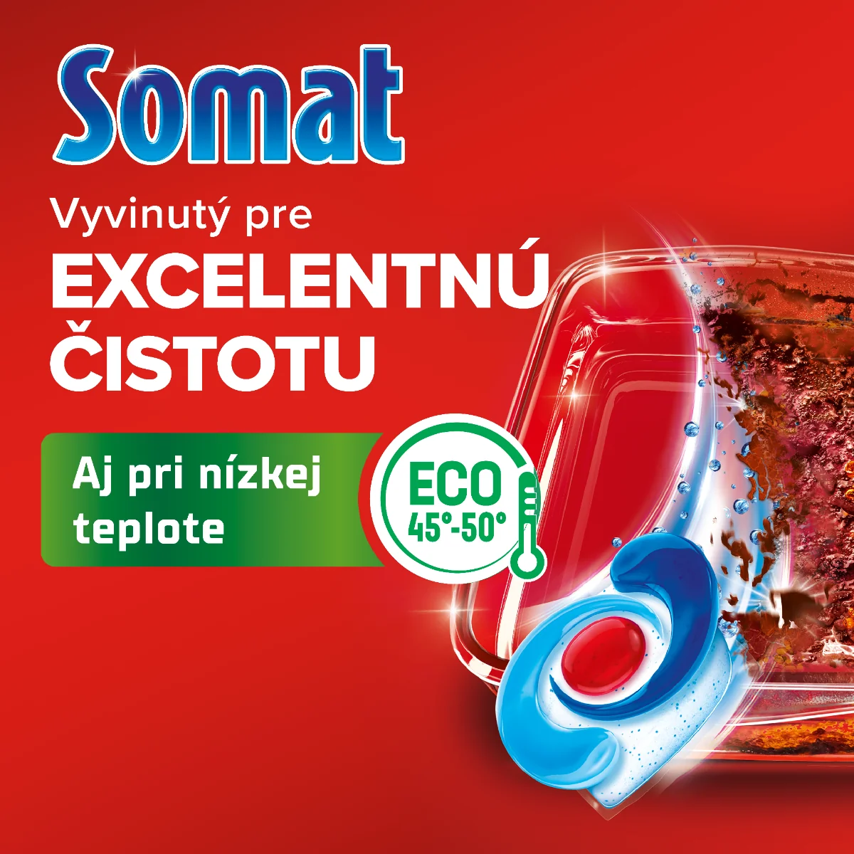 Somat Excellence kapsuly do umývačky riadu 50 ks 1×50 ks, kapsuly do umývačky