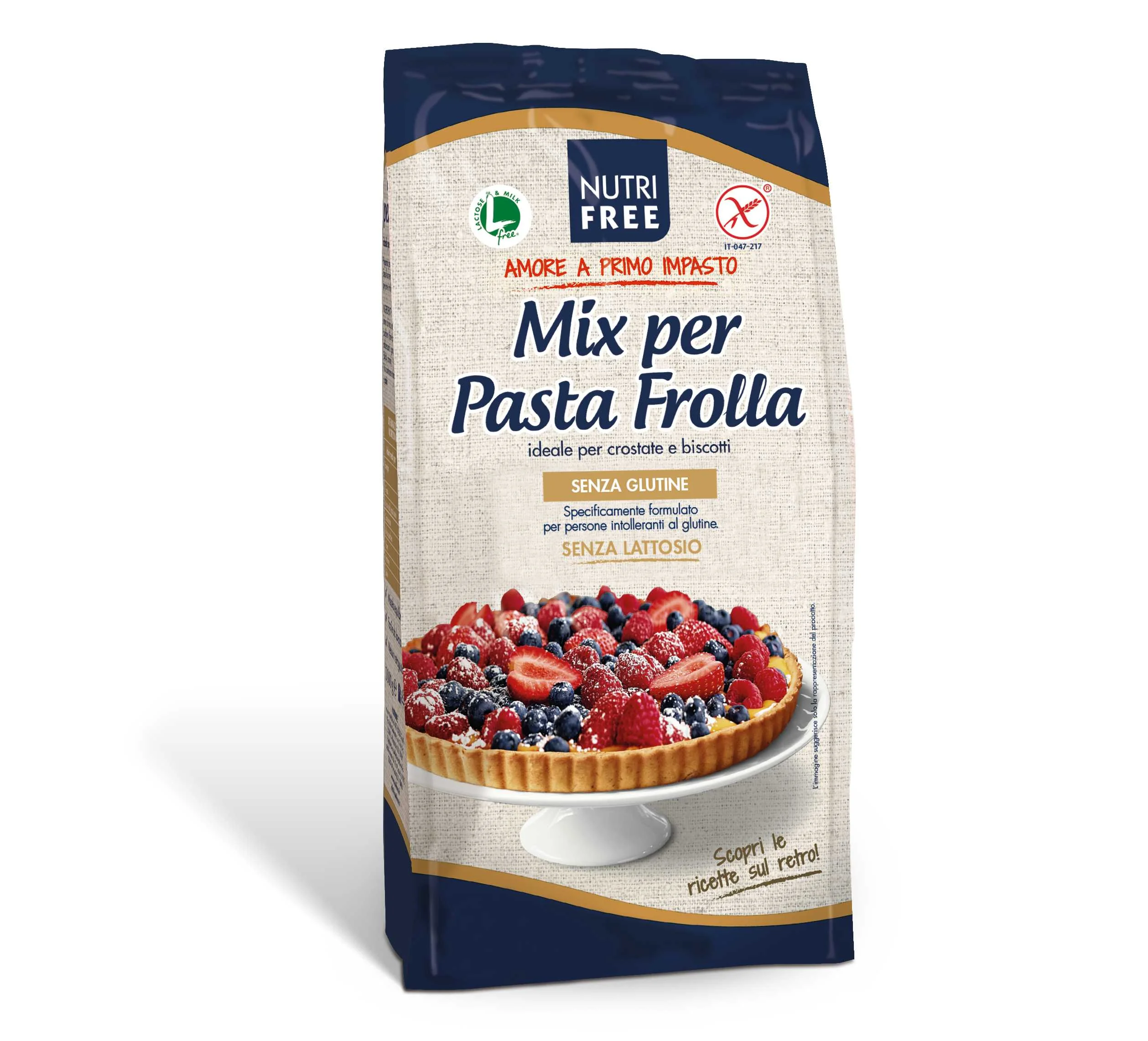 Nutrifree Mix per Pasta Frolla na linecke cesto 1×1000 g, zmes na krehké pečivo