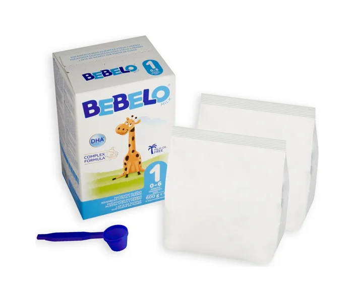BEBELO MILK 1 1× 600 g (2 vrecká 300 g), dojčenské mlieko