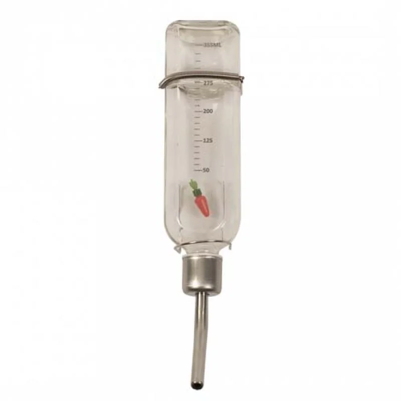 DUVO+ Sklenená napájačka pre drobné hlodavce -M  355ml