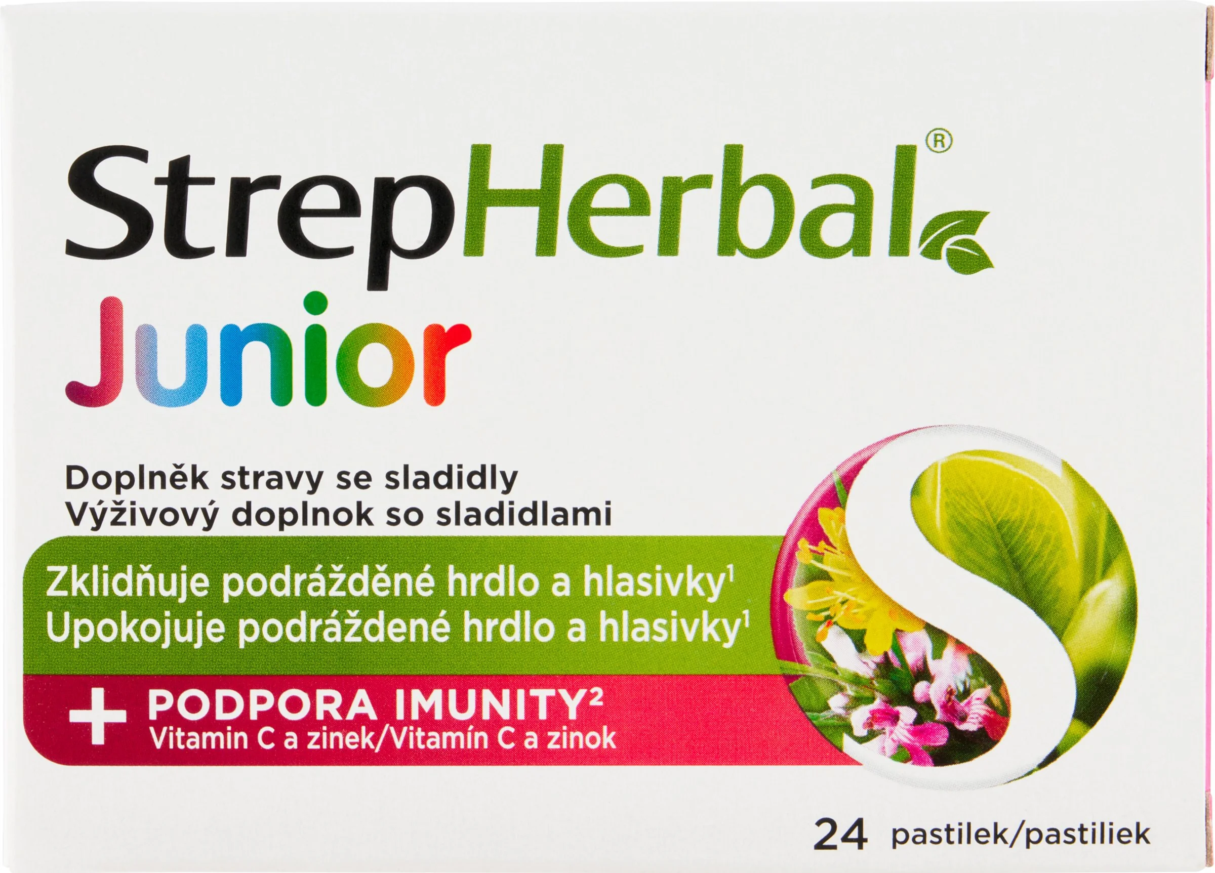 StrepHerbal Junior 1×24 ks, výživový doplnok