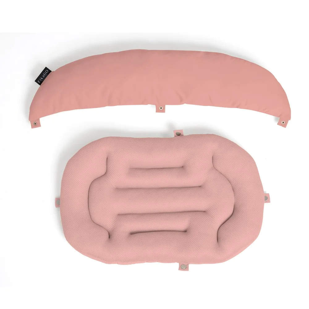 Mäkká podložka s vankúšikom Mushroom Pink L