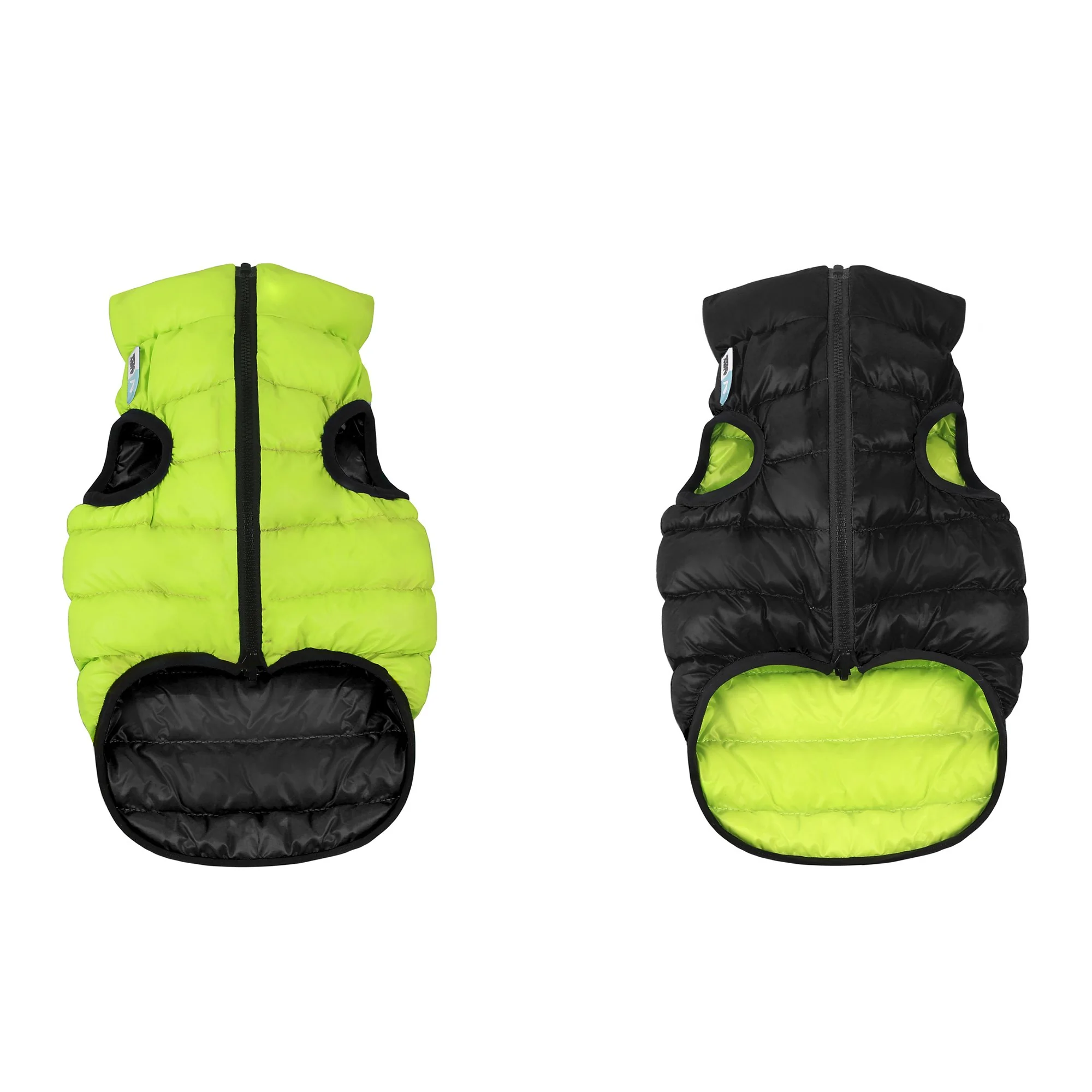 Teplá vesta pre psa AiryVest zeleno čierna, Veľkosť: S40