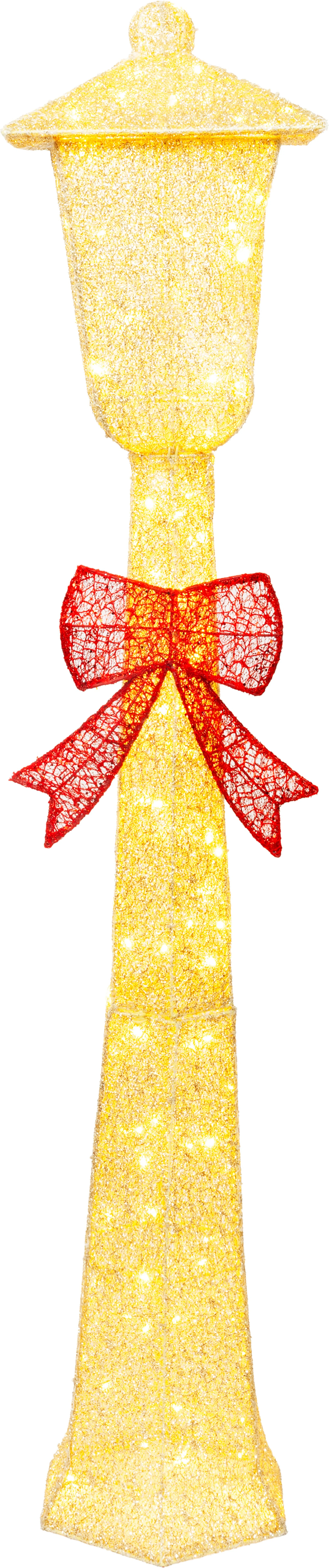 MagicHome vianočná LED pouličná lampa, 1 ks 110 LED teplá biela, IP44, 30x30x150 cm