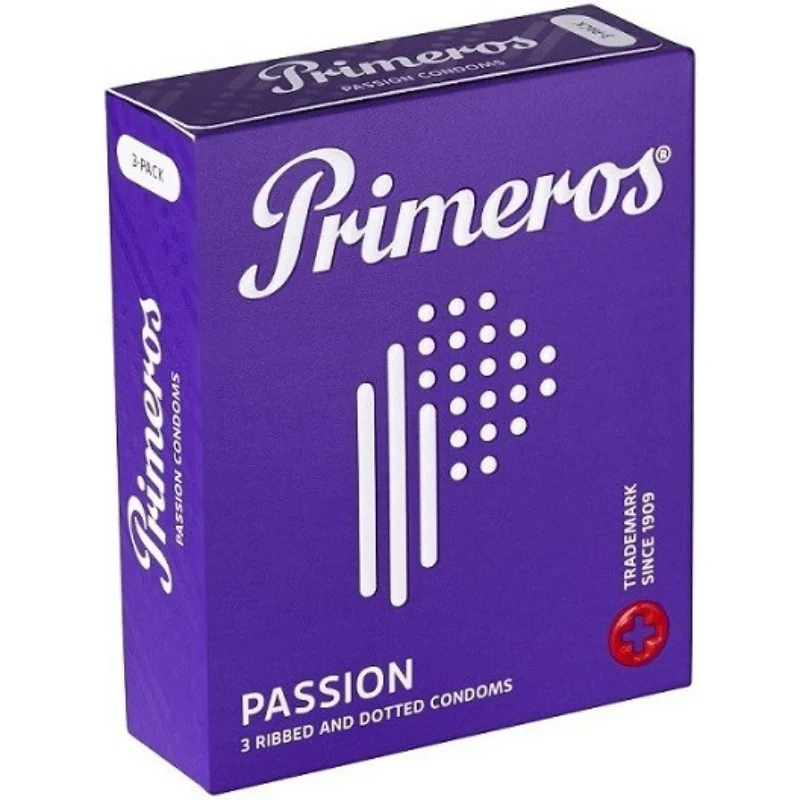 Passion – vrúbkované kondómy (3 ks)