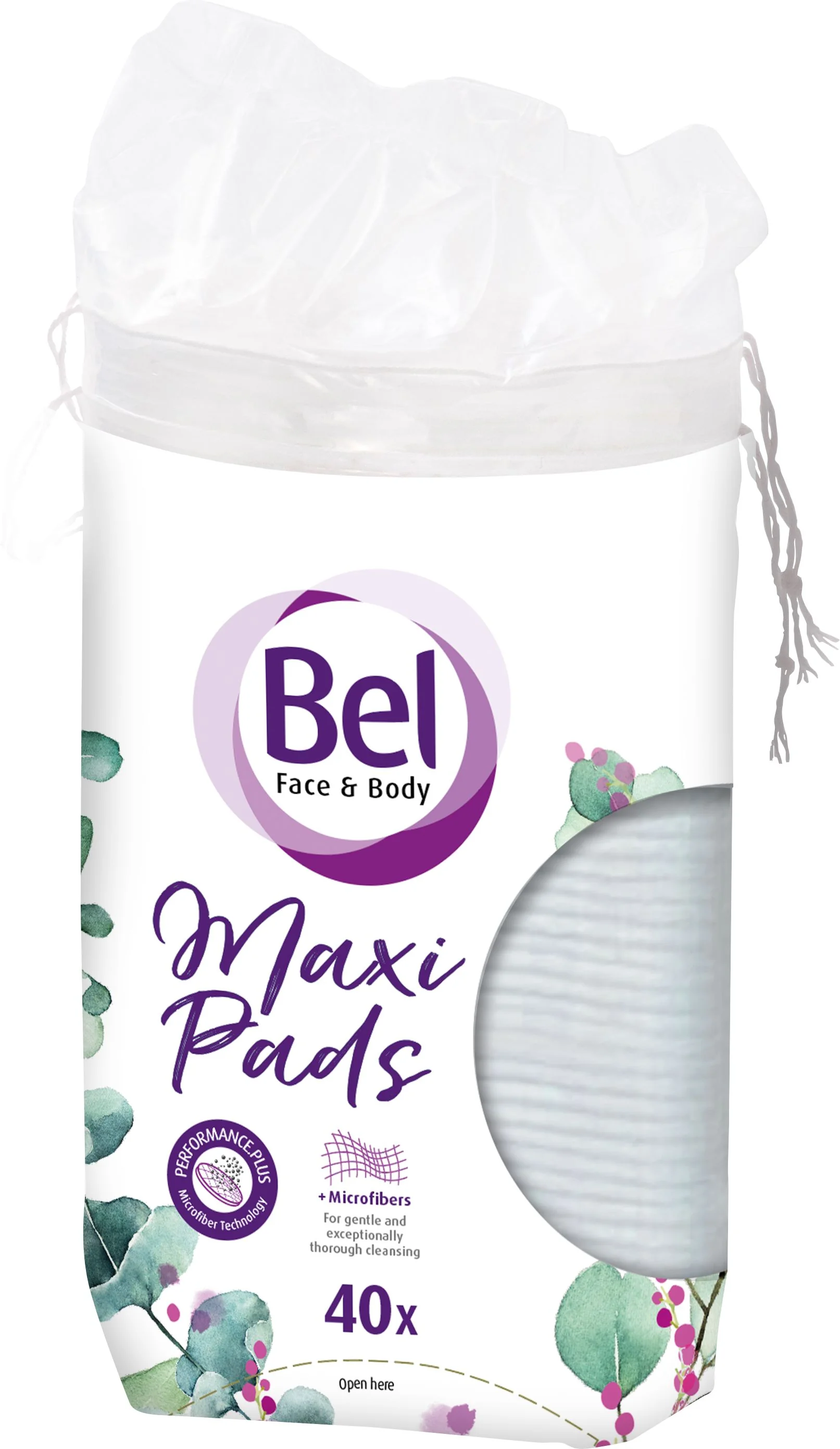 Bel Face & Body Cosmetic odličovacie tampóny oválne maxi 40 ks