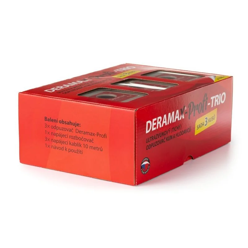 Deramax Profi Trio odpudzovač kún a hlodavcov