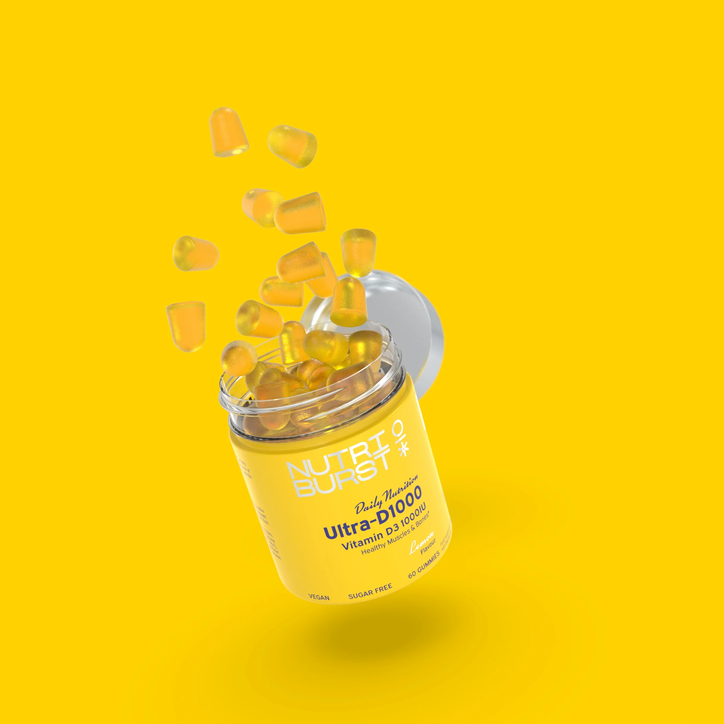 Nutriburst Ultra D1000 gummies citrón 60 ks