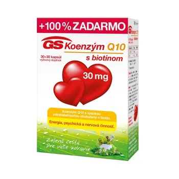 GS Koenzým Q10 30 mg 1×60 cps, výživový doplnok