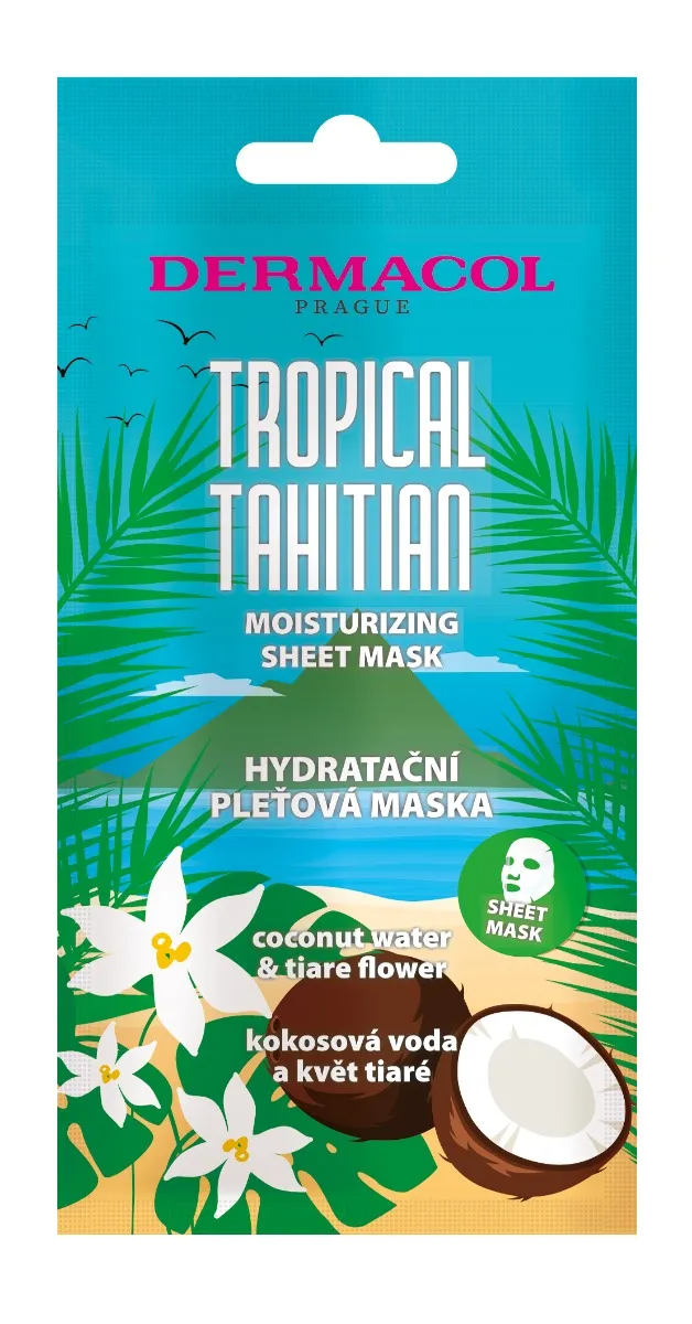 Dermacol Tropical Tahitian hydratačná textilná maska
