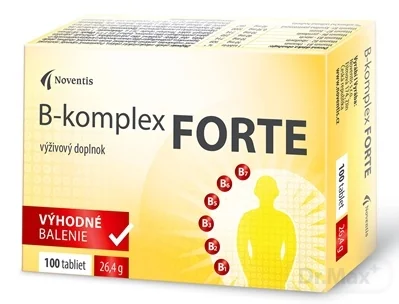 Noventis B-komplex FORTE 1×100 tbl, B-komplex